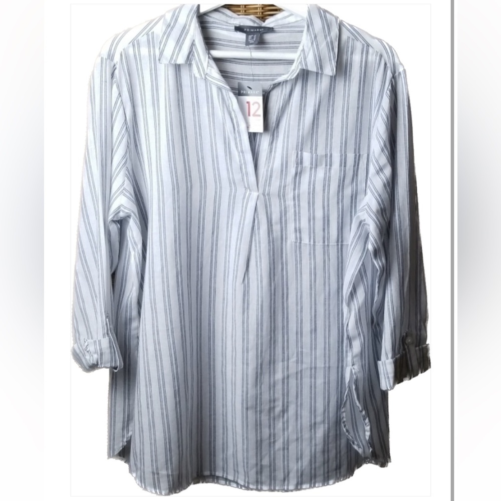 New 100% Cotton Tunic with 3/4 Sleeve